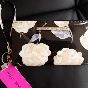 New beautiful Betsy Johnson wallet/wristlets